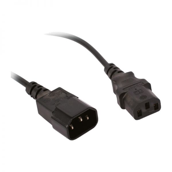 Кабель Gembird 3 м удлинитель, разъемы IEC-320 С13/C14, 0.75 кв. мм, макс. ток 10A, черный ( PC-189-VDE-3M)