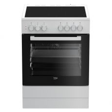 Электрическая плита BEKO FSE67100GWS стеклокерамика белый